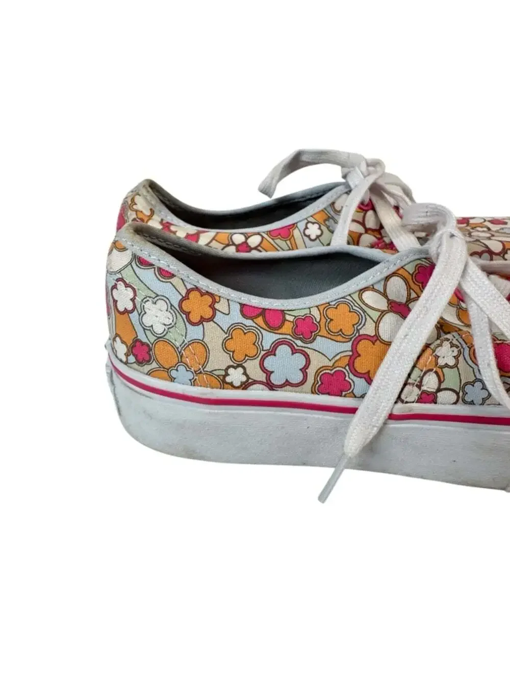 Vans Authentic Platform Sun-Deh Floral Sneakers Womens 8 Retro Canvas